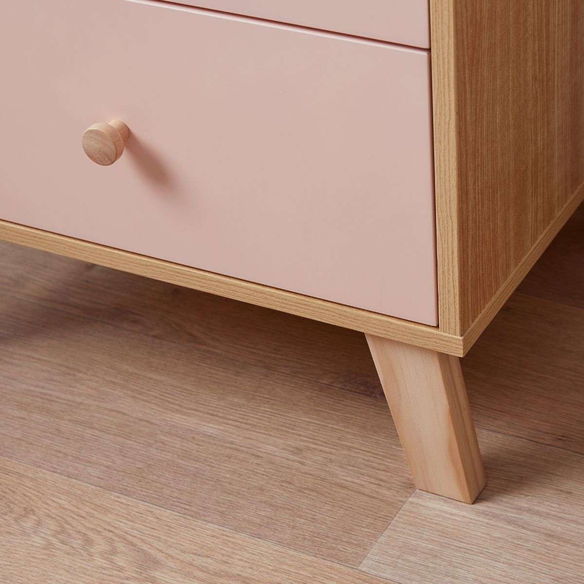Aspen Bedside Table - Pink - Image 5