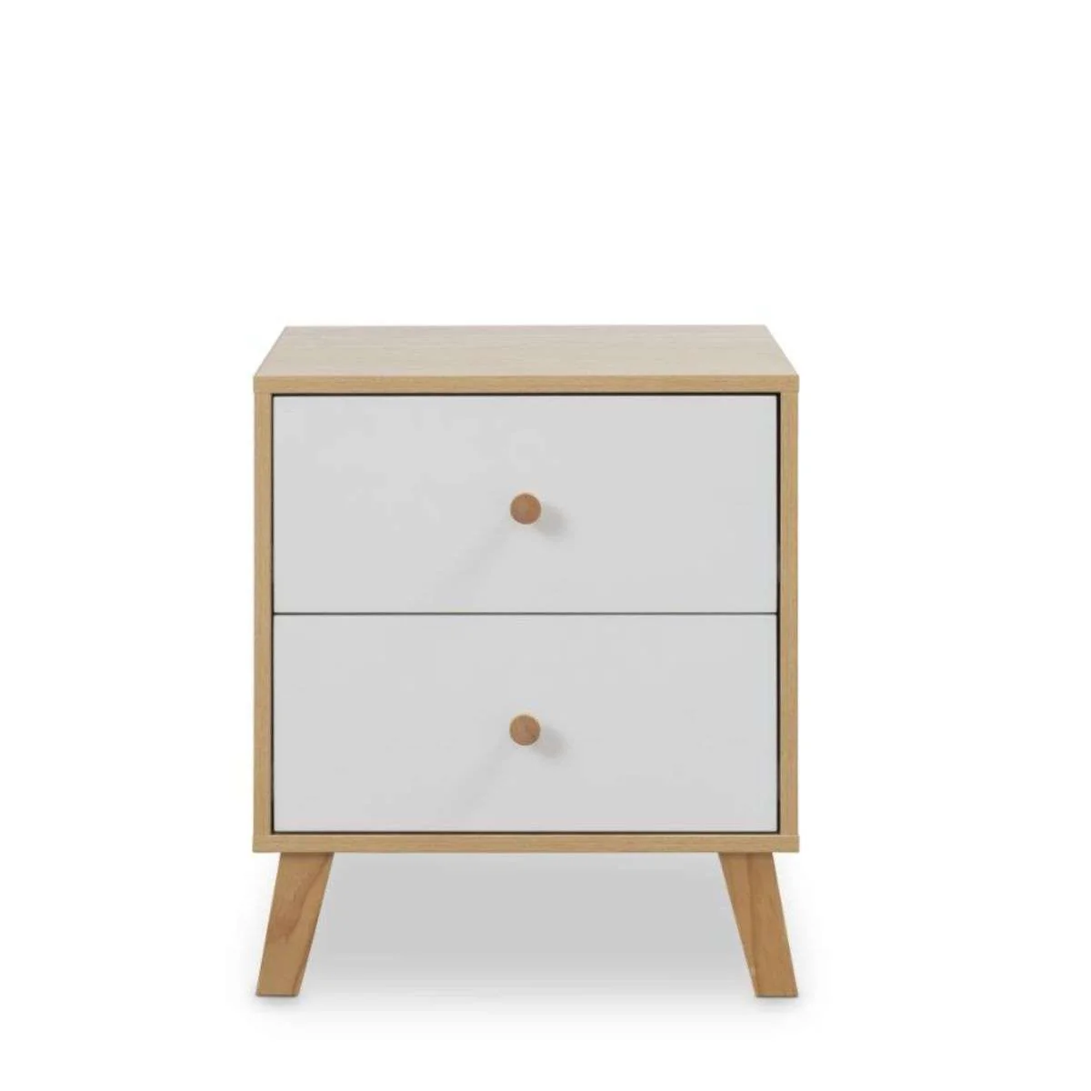 Aspen Bedside Table - White/Natural - Image 7