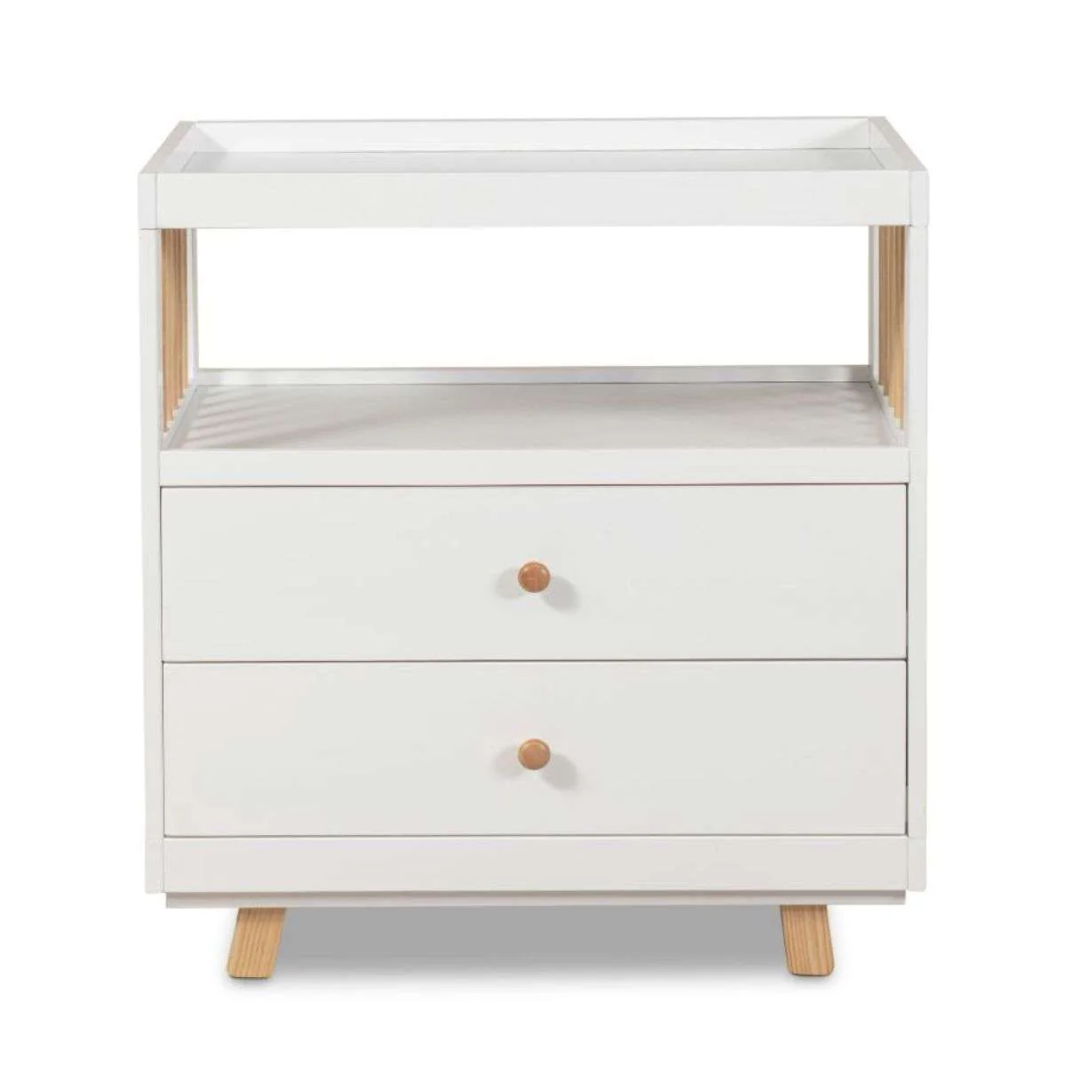 Aspen Change Table with Drawers - White/Natural - Image 7