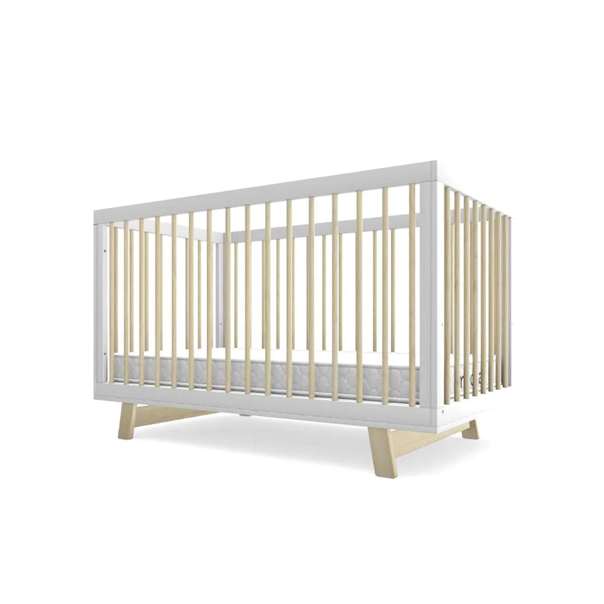 Aspen Classic Cot - White/Natural - Image 10