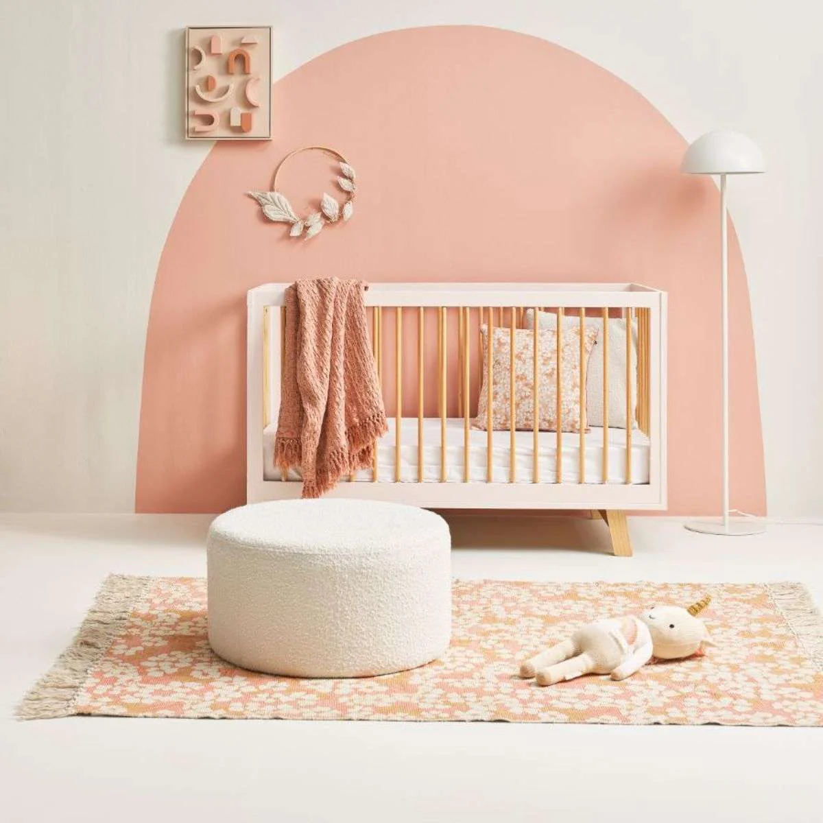 Aspen Classic Cot - White/Natural - Image 4