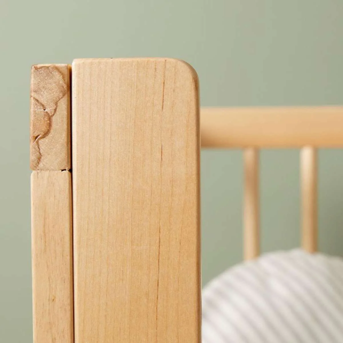 Aspen Cot Toddler Bed Half Frame - Natural Birch - Image 5