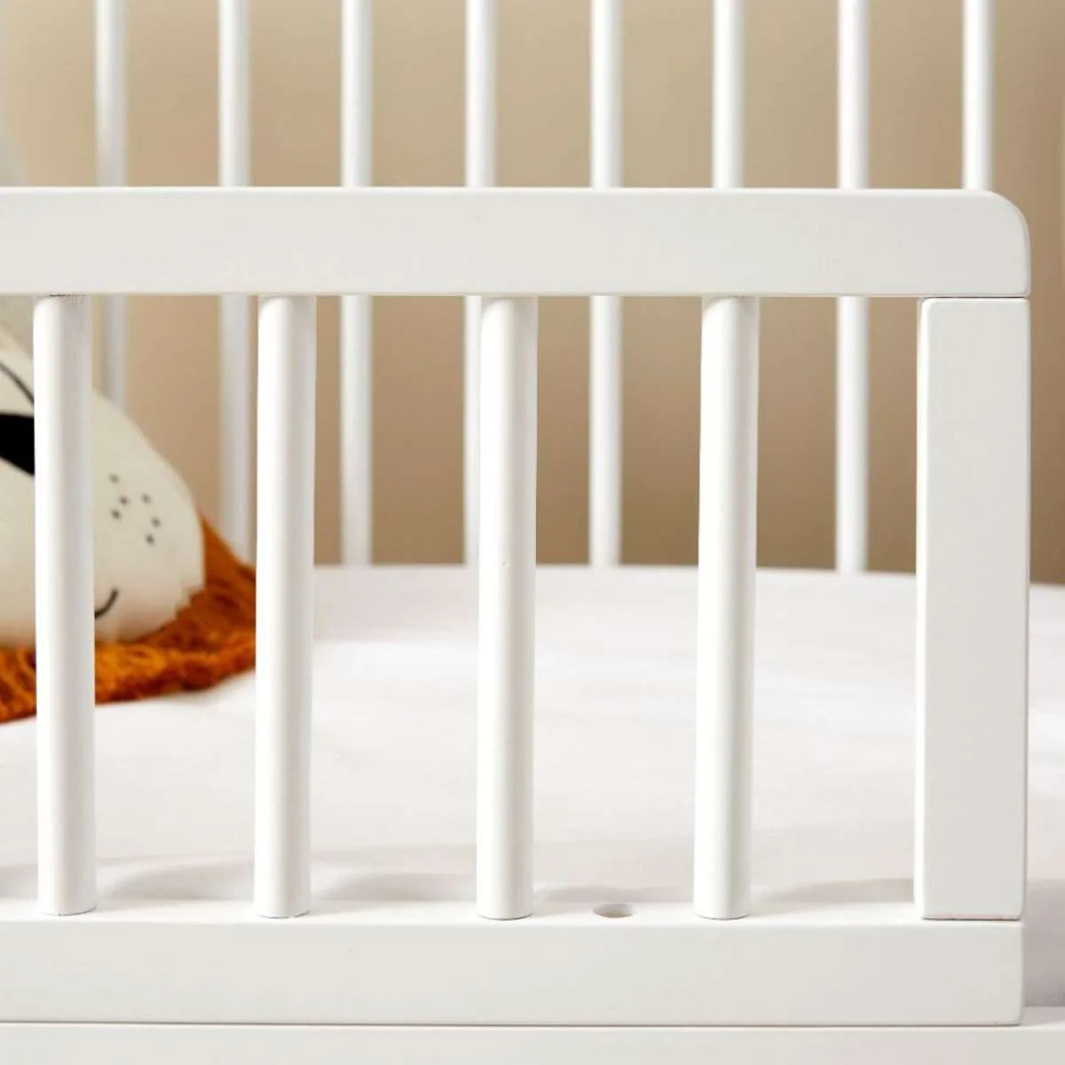 Aspen Cot Toddler Bed Half Frame - White - Image 5