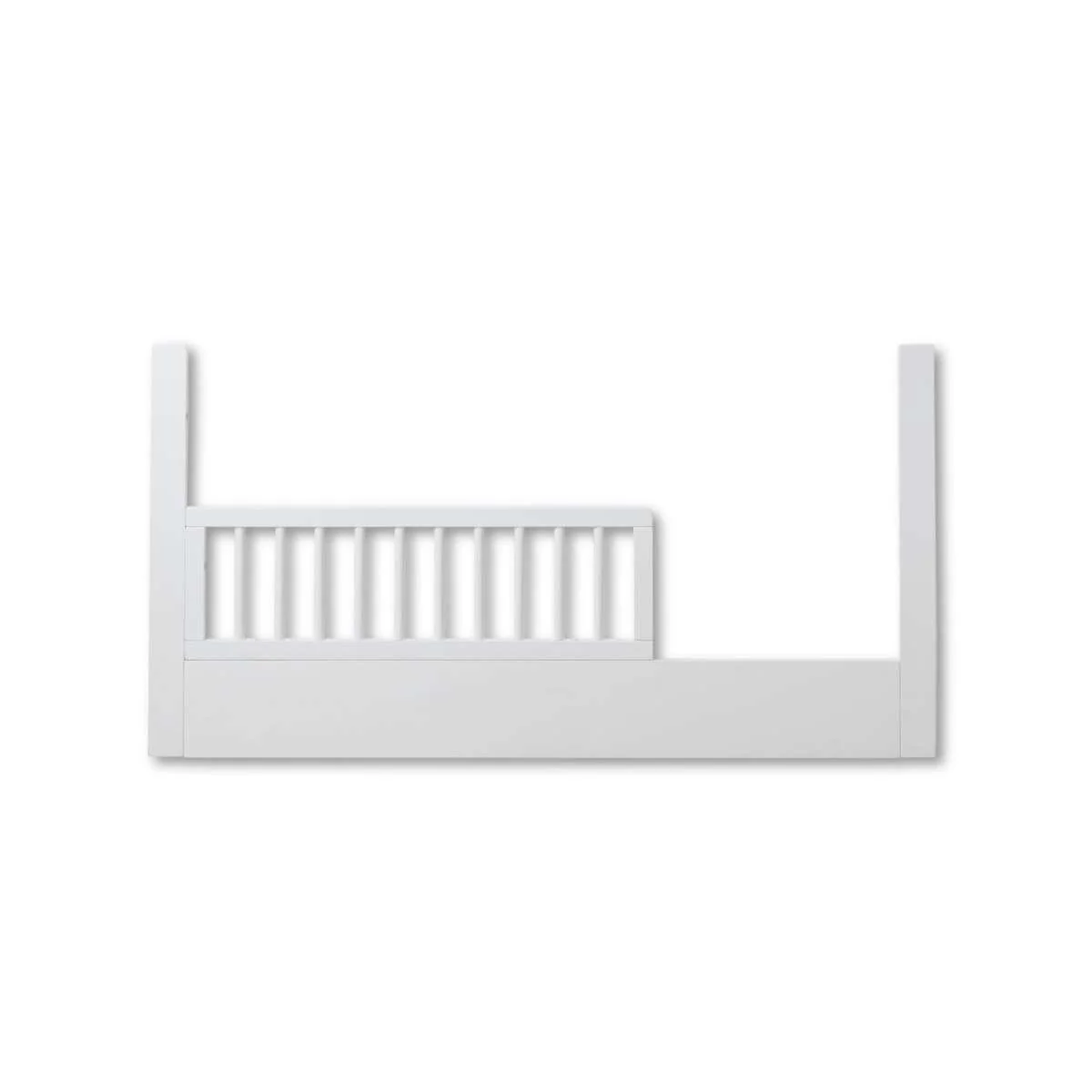 Aspen Cot Toddler Bed Half Frame - White - Image 7
