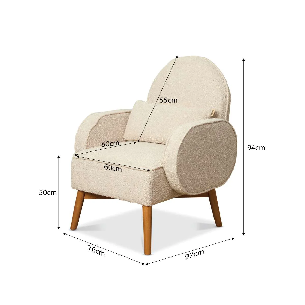Buddy 2-in-1 Rocking Chair - Latte - Image 11