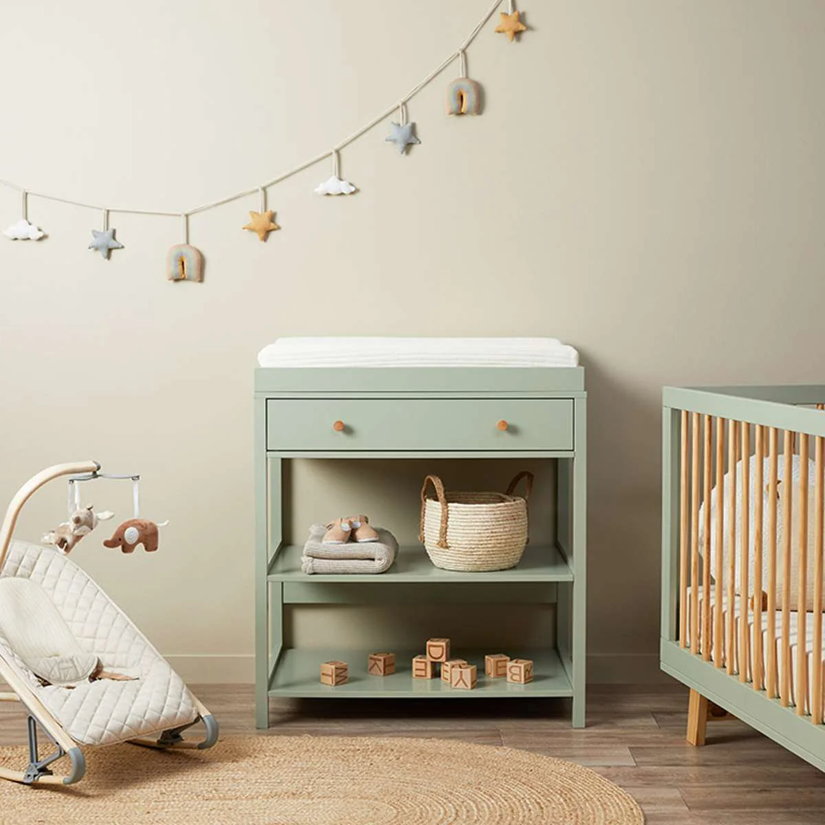 Aspen Classic Cot - Sage/Natural - Image 4