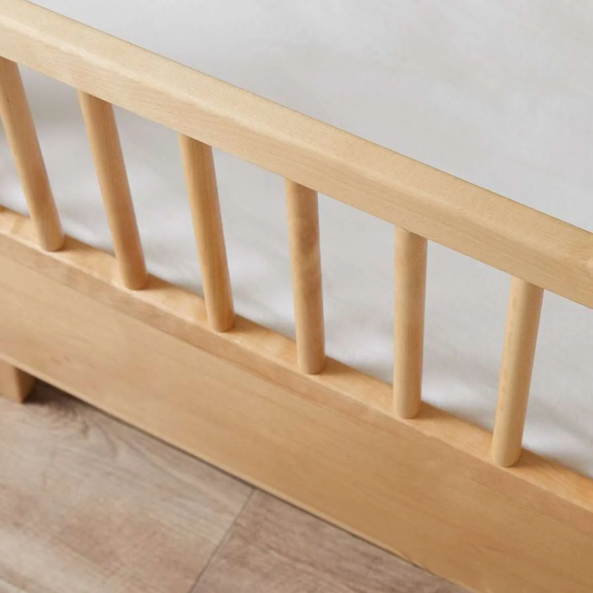 Aspen Cot Toddler Bed Half Frame - Natural Birch - Image 6