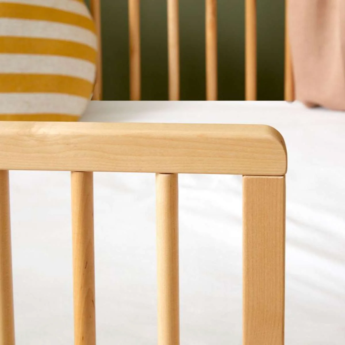 Aspen Cot Toddler Bed Half Frame - Natural Birch - Image 4