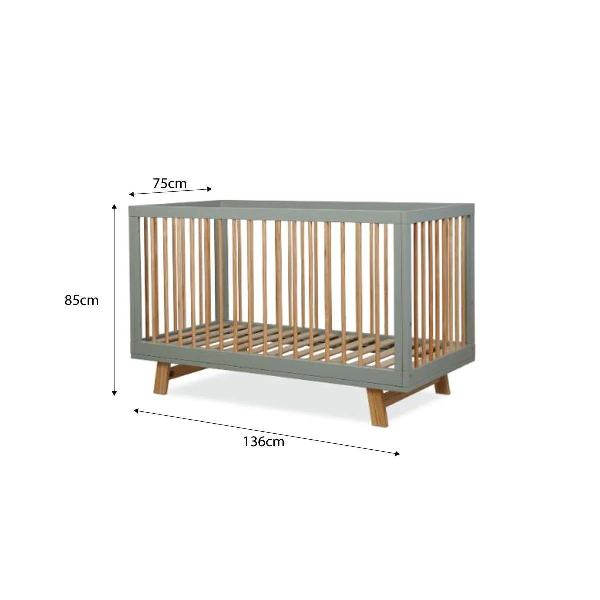 Aspen Classic Cot - Sage/Natural - Image 11