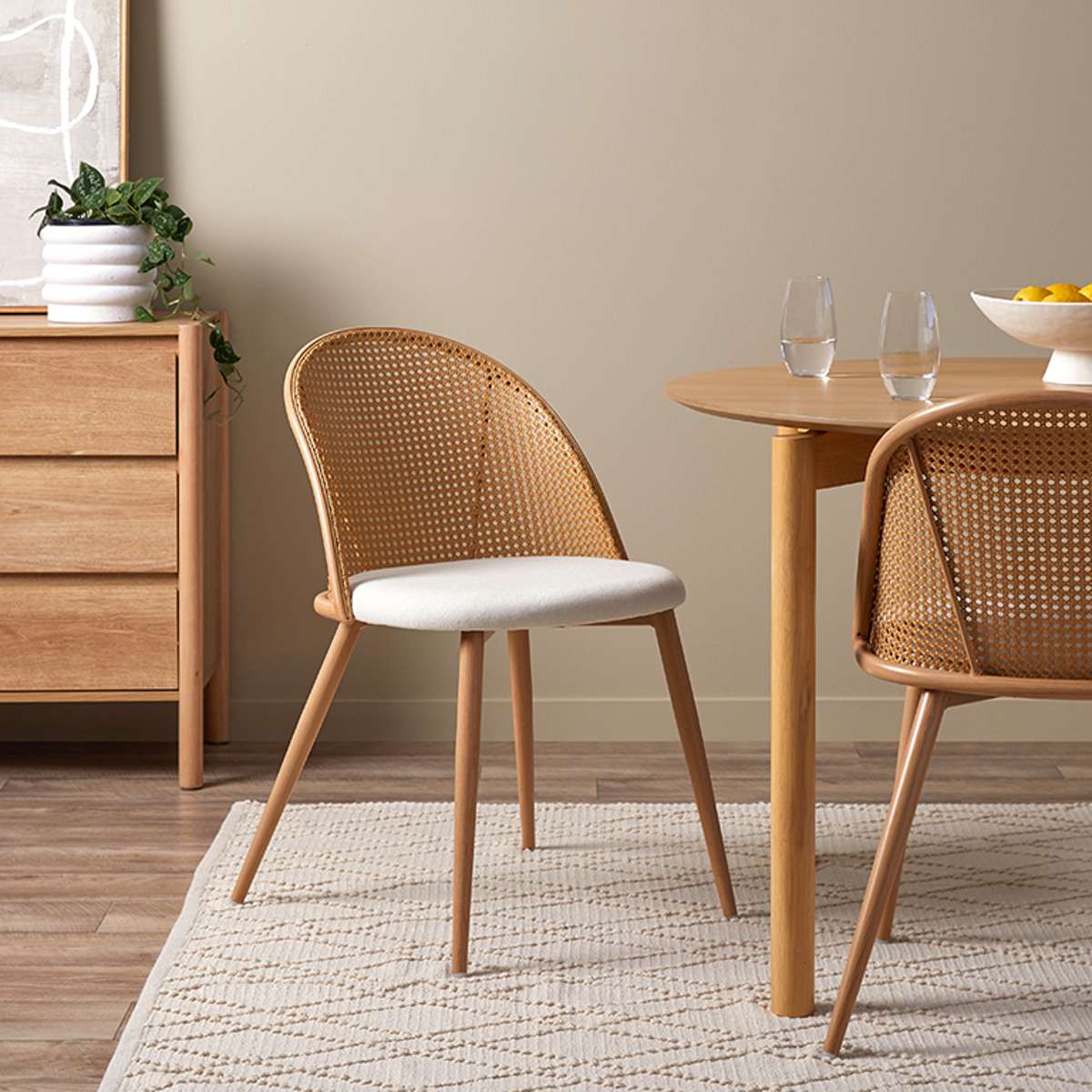 Avila Dining Chair - Set of 2 - Natural - Image 3