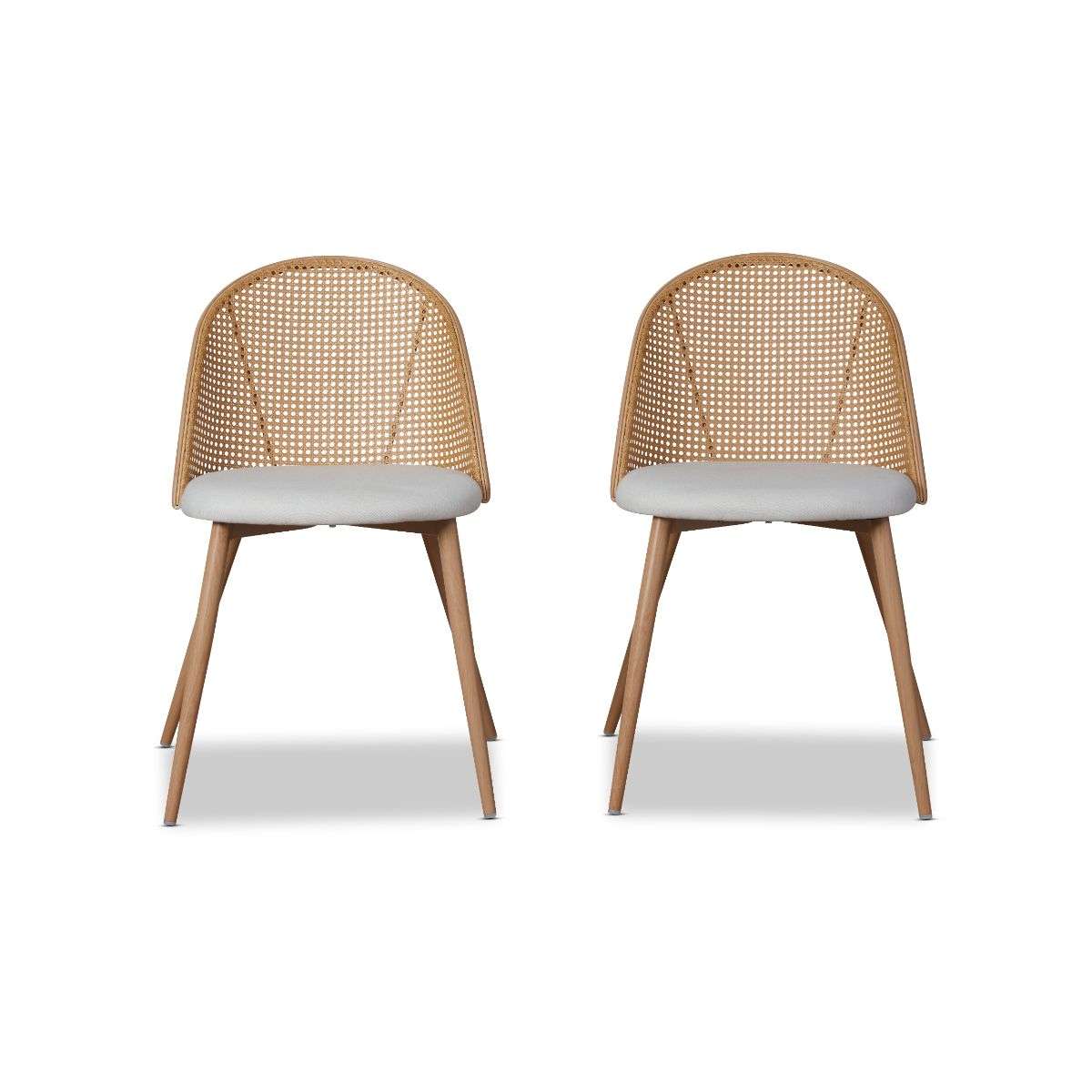 Avila Dining Chair - Set of 2 - Natural - Image 9