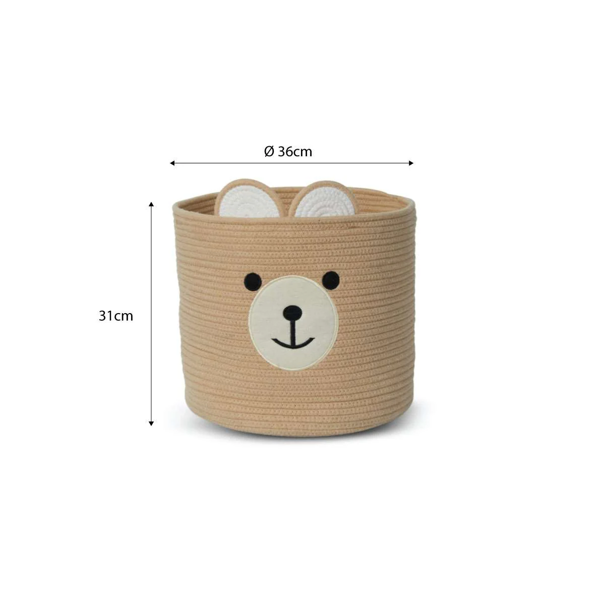 Bear Round Basket - Image 8