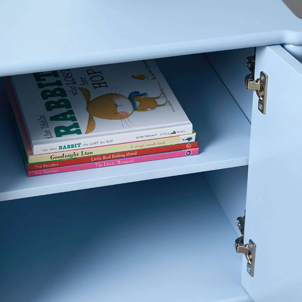 Betti Bobbin Bedside Table - Ice Blue - Image 4