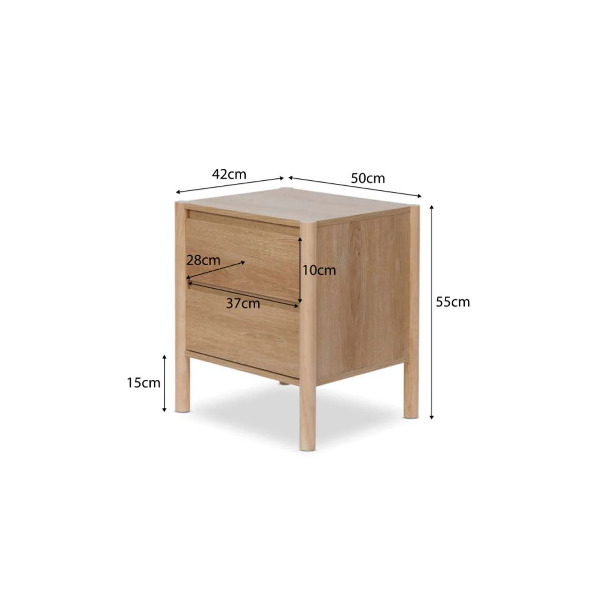 Quinn Natural Three Piece Bedroom Set - Image 5