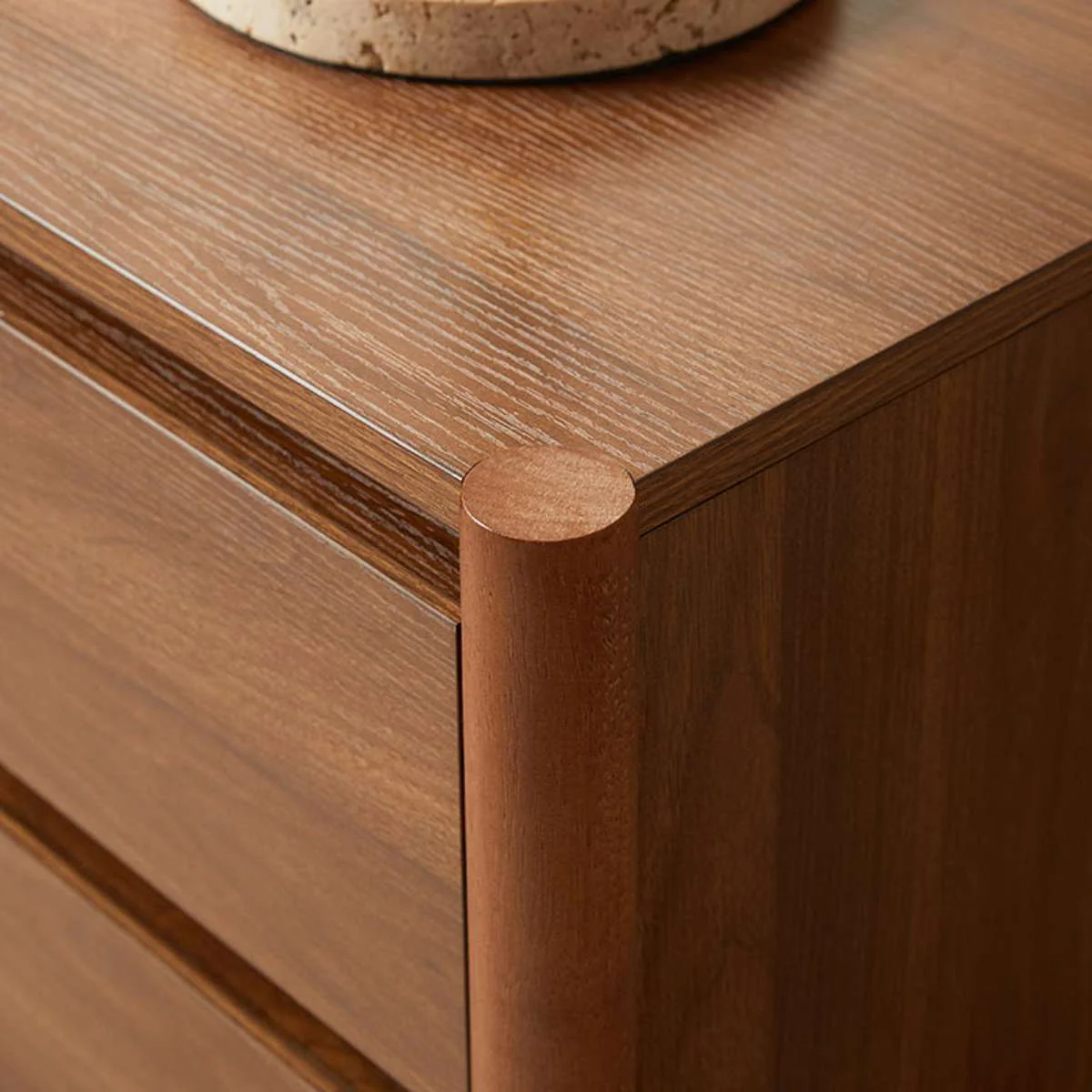 Blair Bedside Table - Walnut - Image 4