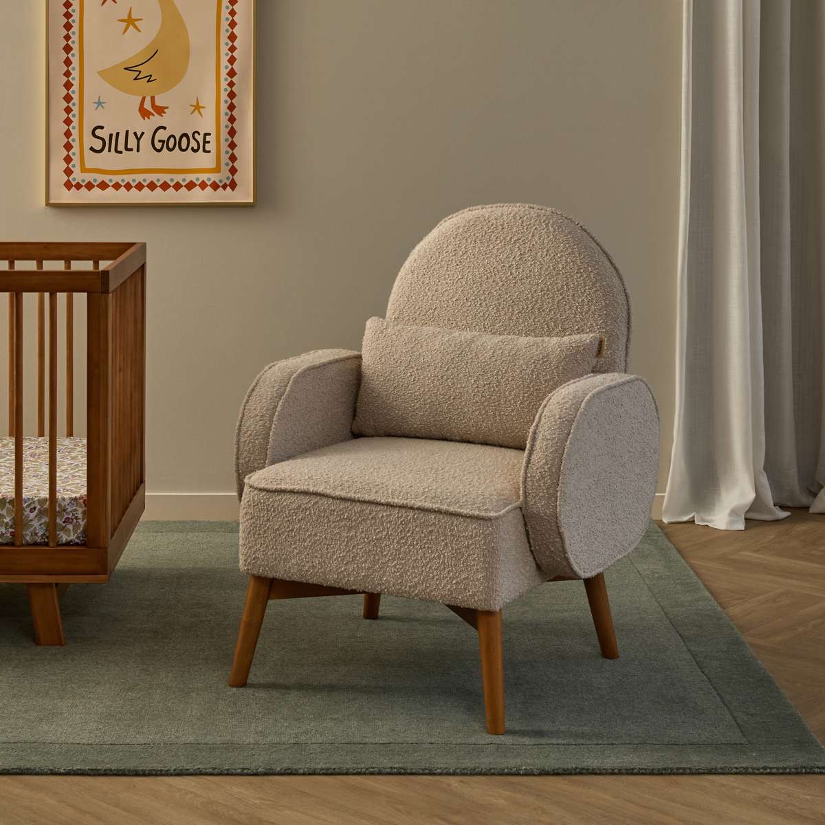 Buddy 2-in-1 Rocking Chair - Latte - Image 5