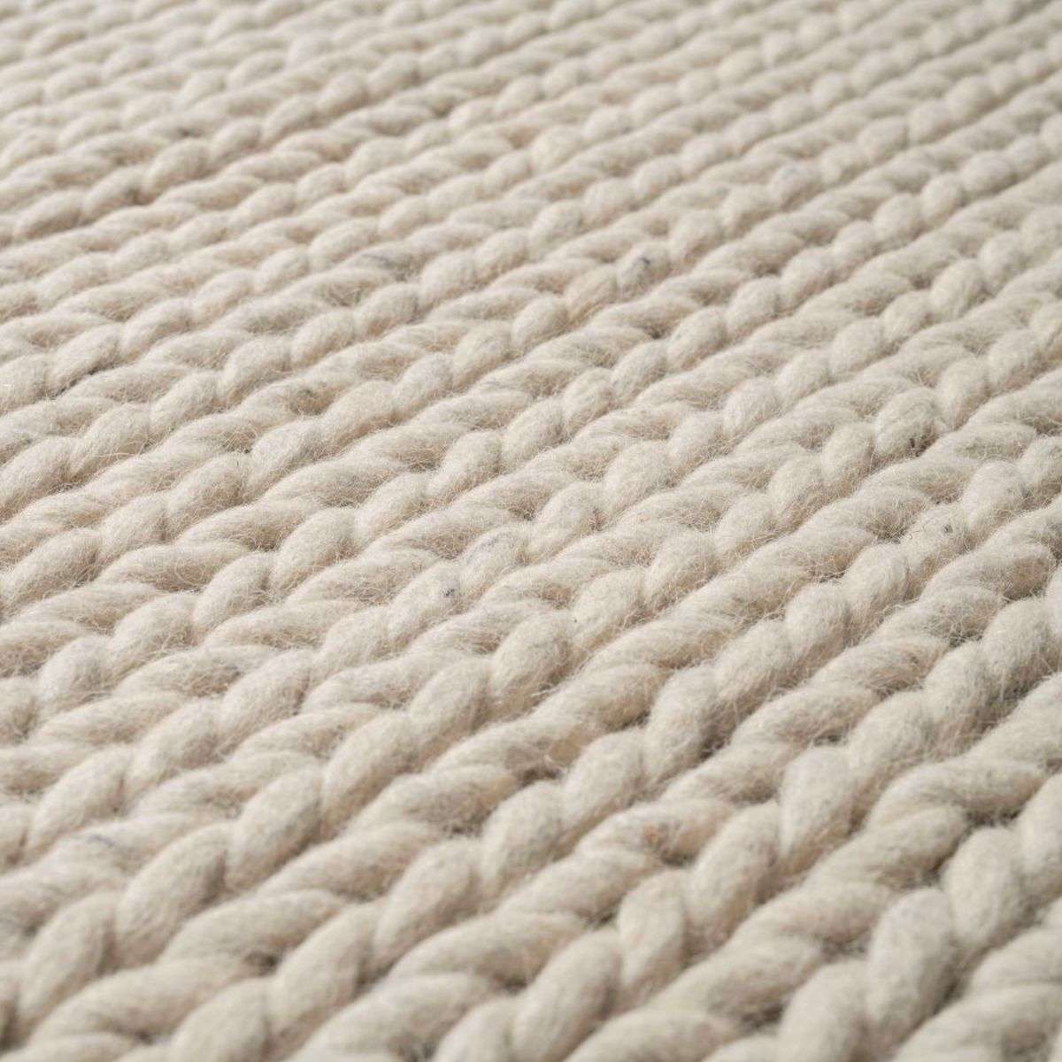 Charlotte Braided Wool Rug - Large - Natural Marle - Image 3