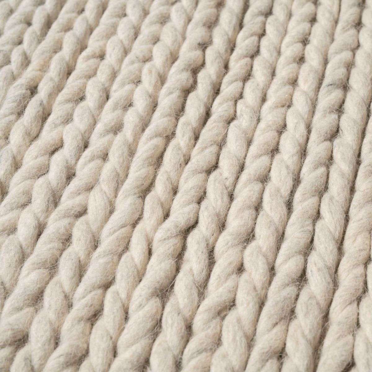 Charlotte Braided Wool Rug - Large - Natural Marle - Image 4