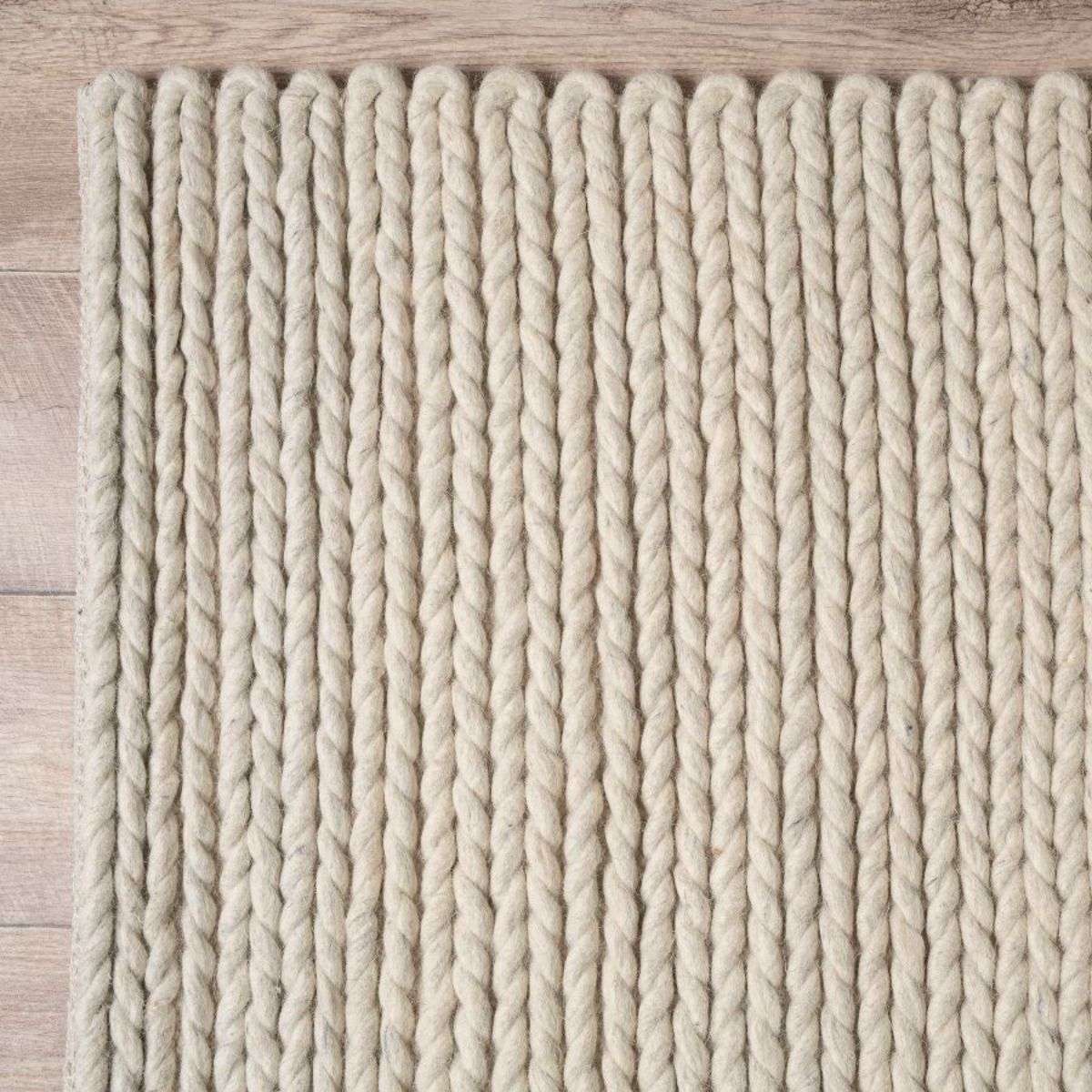 Charlotte Braided Wool Rug - Large - Natural Marle - Image 5