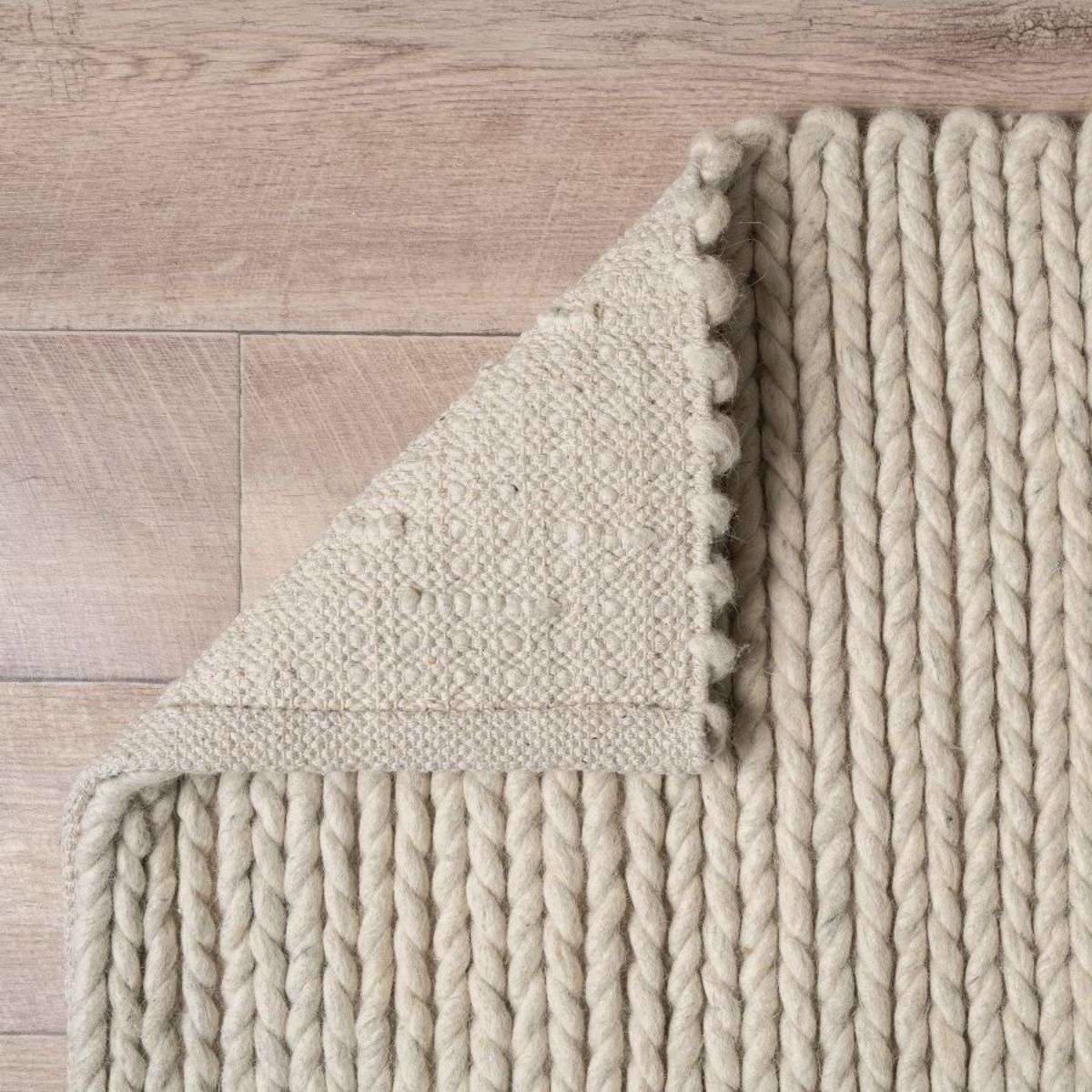Charlotte Braided Wool Rug - Large - Natural Marle - Image 6