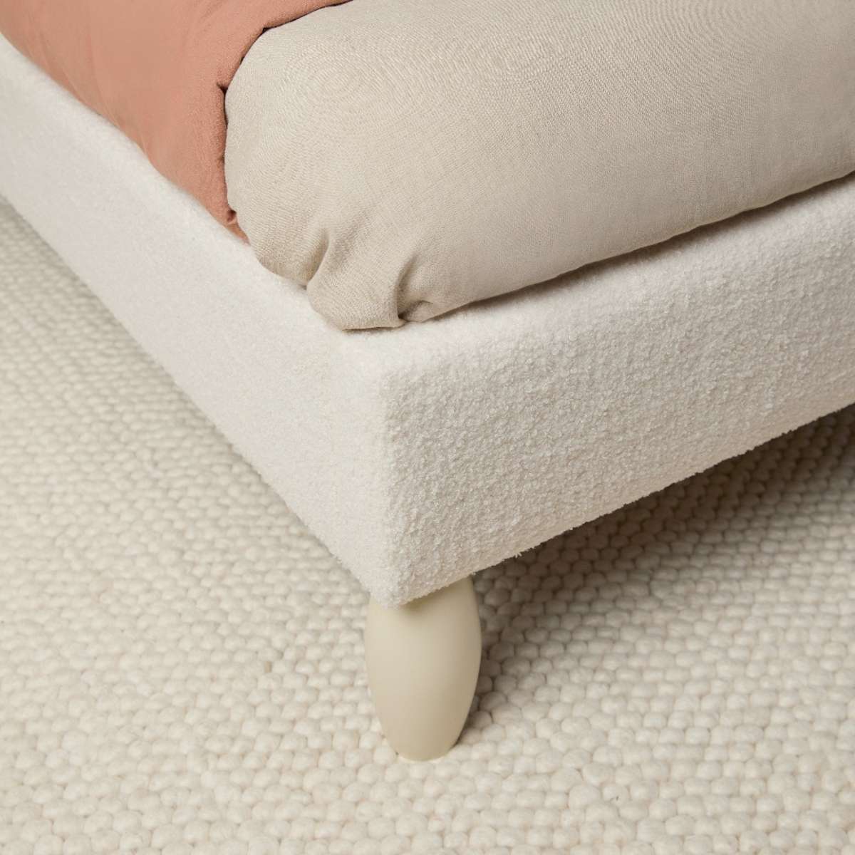 Cosy Cloud King Single Bed - Ivory - Image 11
