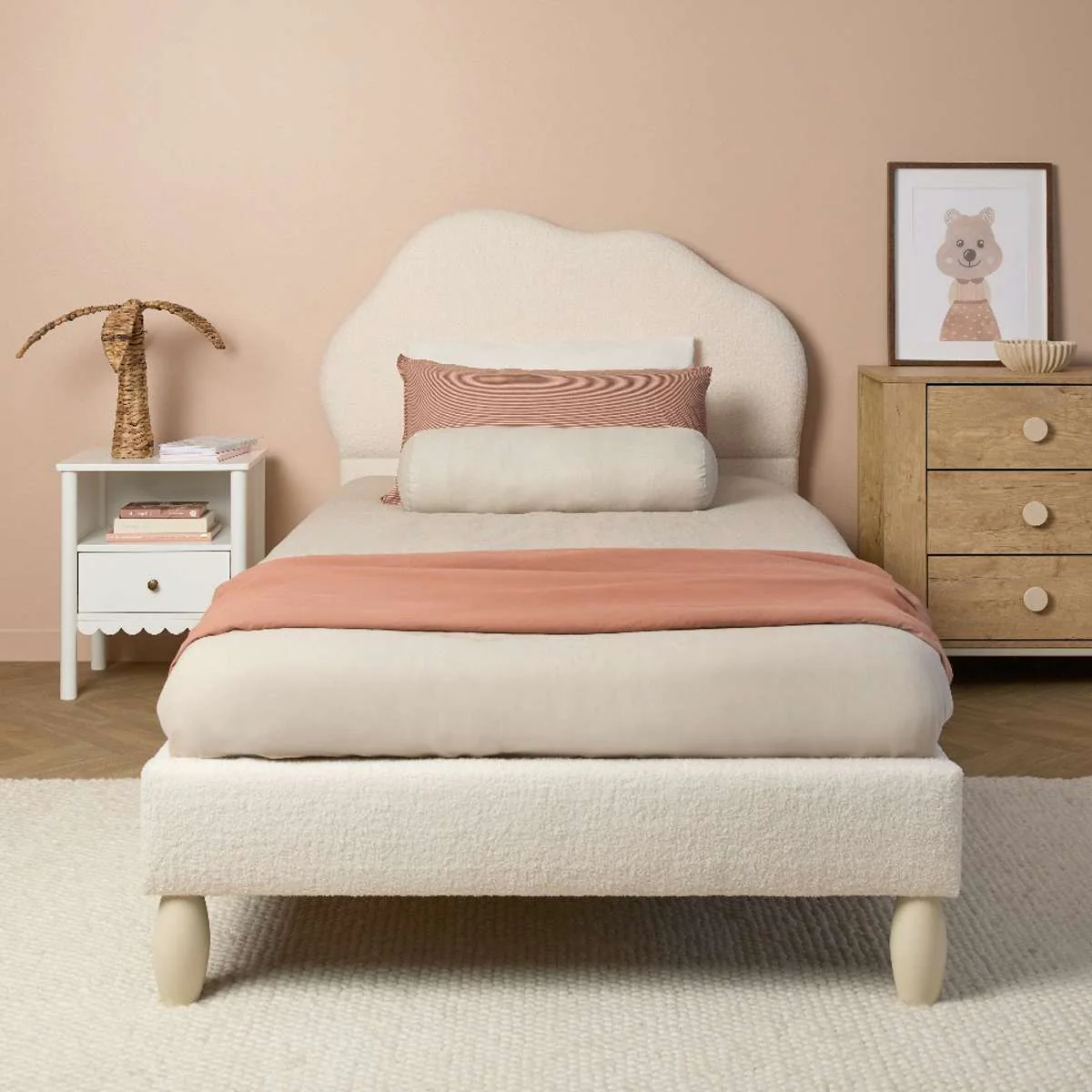 Cosy Cloud King Single Bed - Ivory - Image 5