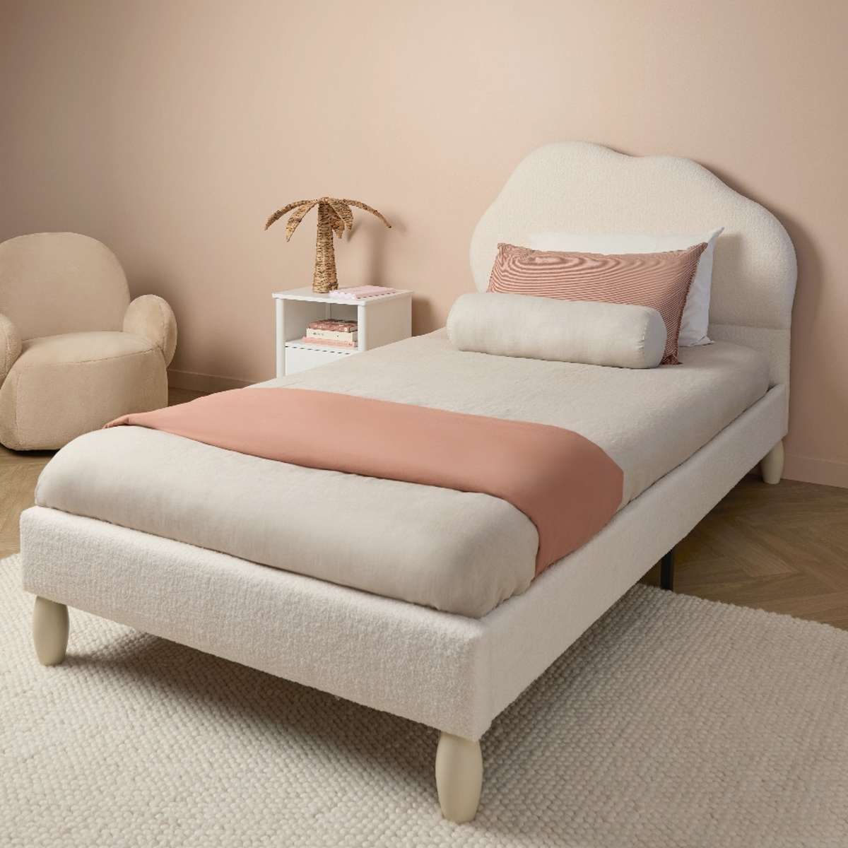 Cosy Cloud King Single Bed - Ivory - Image 4
