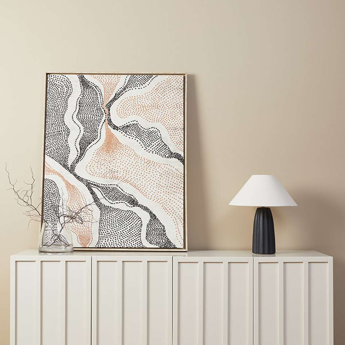 Emery Panel Buffet - Beige - Image 6