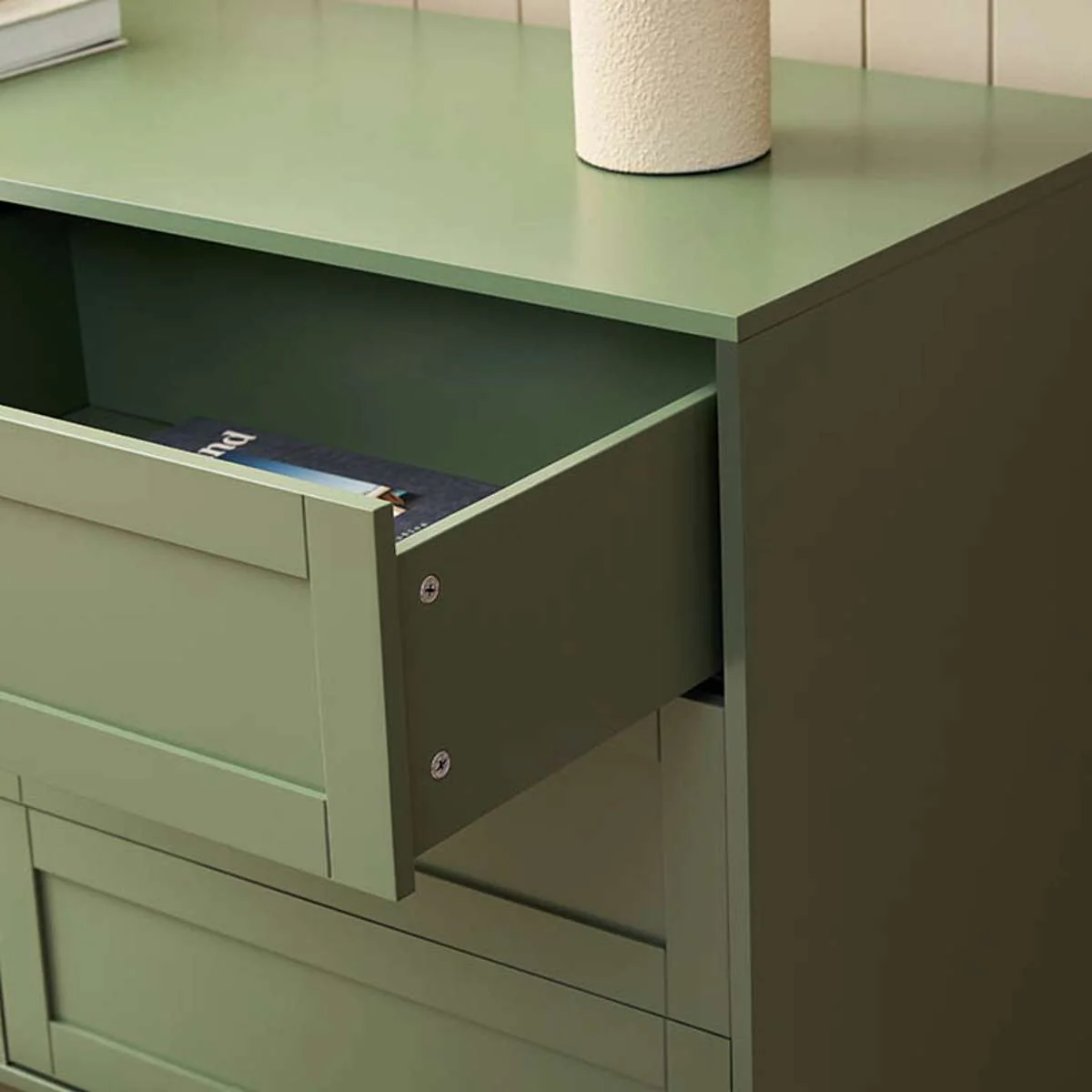 Eros Six Drawer - Sage Green - Image 9