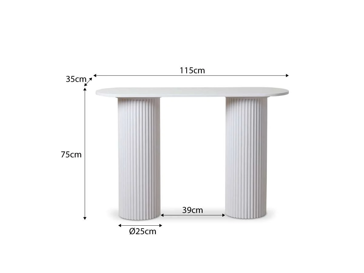 Eve Console Table - White - Image 9