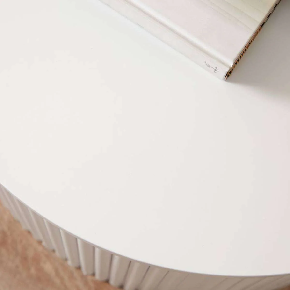 Eve Drum Coffee Table - White - Image 5