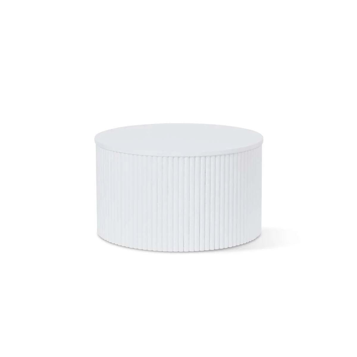 Eve Drum Coffee Table - White - Image 8
