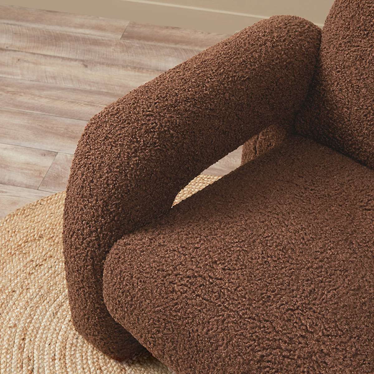 Felix Sherpa Occasional Chair - Chocolate - Image 10