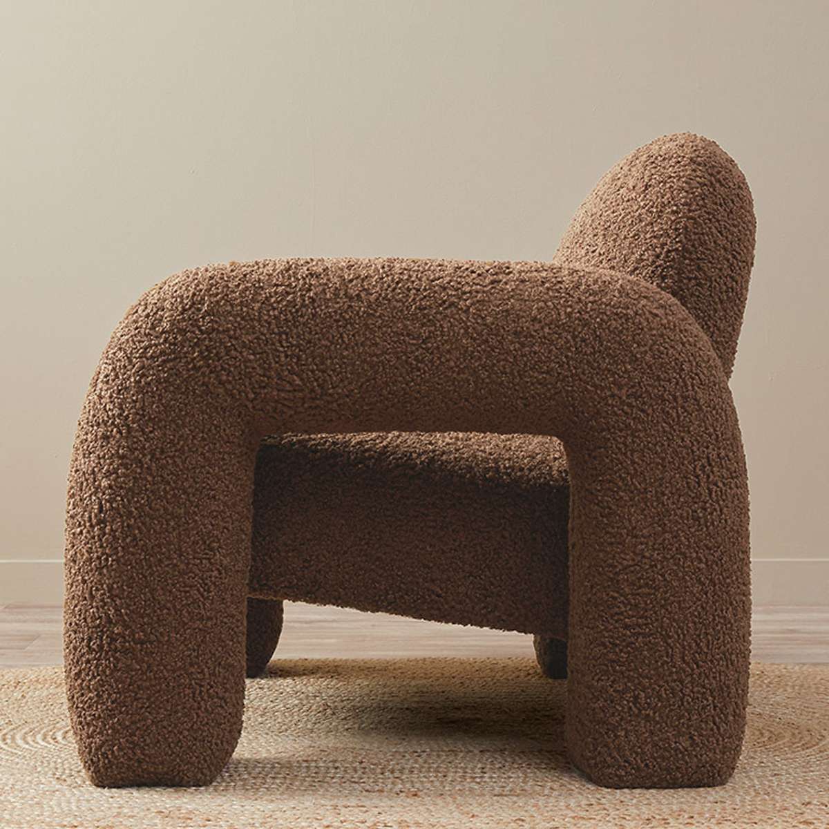Felix Sherpa Occasional Chair - Chocolate - Image 6