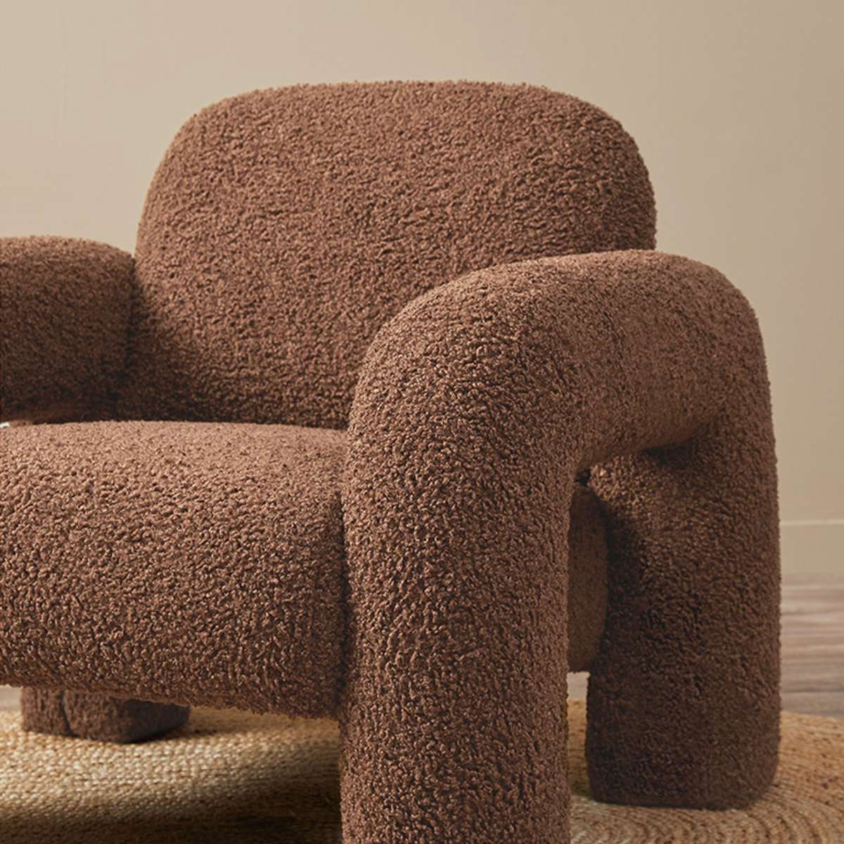 Felix Sherpa Occasional Chair - Chocolate - Image 7
