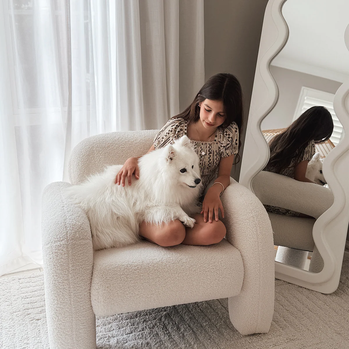 Felix Teddy Occasional Chair - Cream - Image 4