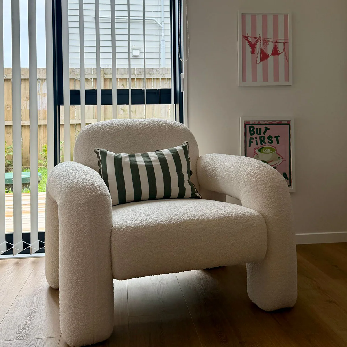Felix Teddy Occasional Chair - Cream - Image 5