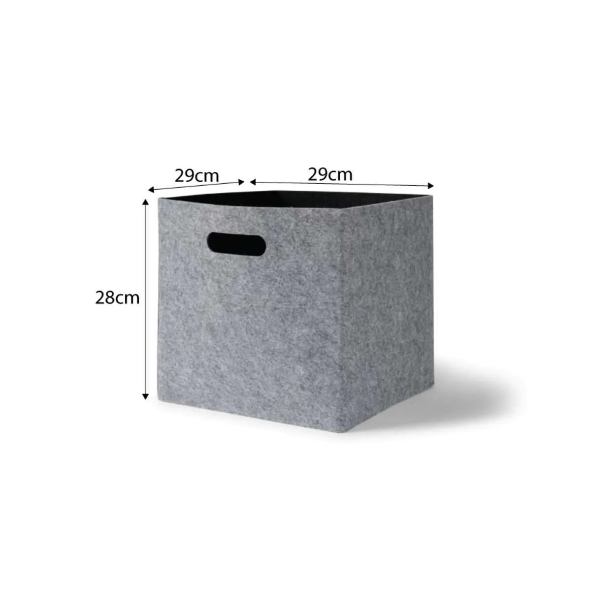 Felt Cube Basket - Grey - Image 3