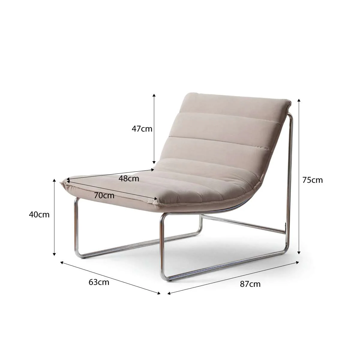 Frank Ribbed Occasional Chair - Mushroom - Image 7