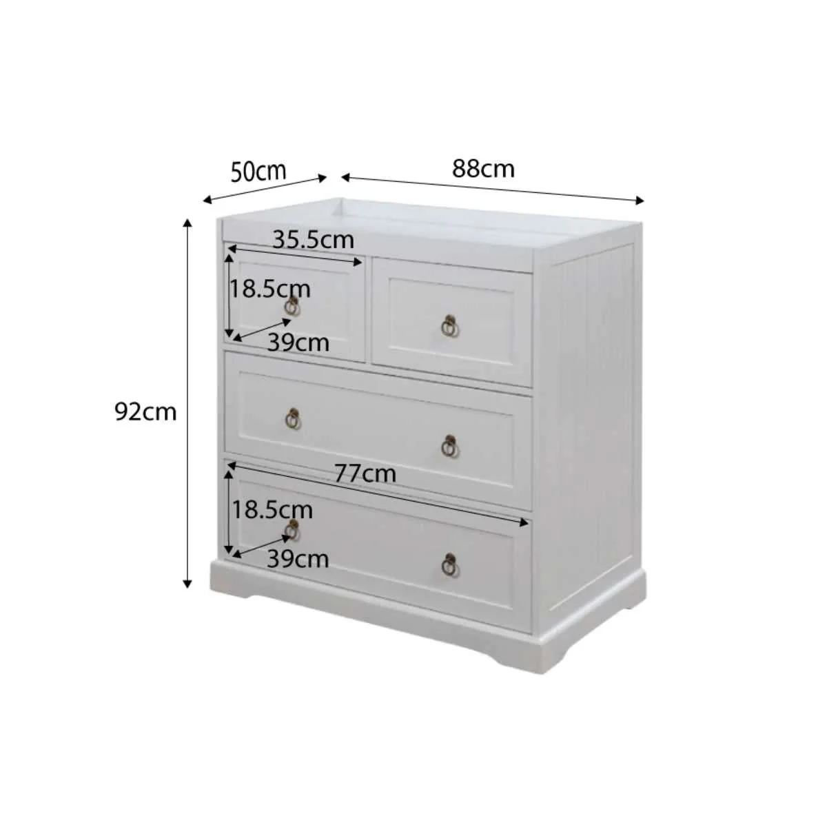 Hamptons Change Table - White - Image 13