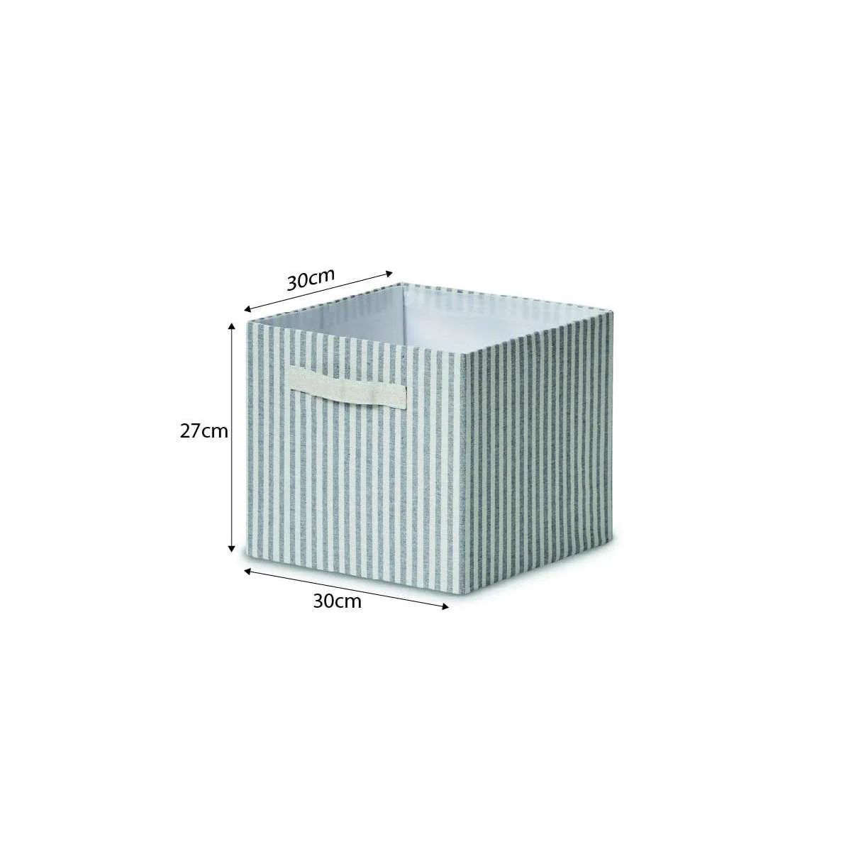 Hamptons Stripe Cube Basket - Image 5