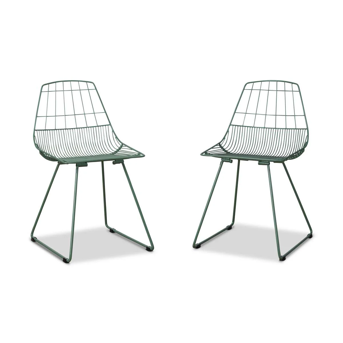 Hunter Outdoor Dining Chair - Set of 2 - Forest Green - Image 11