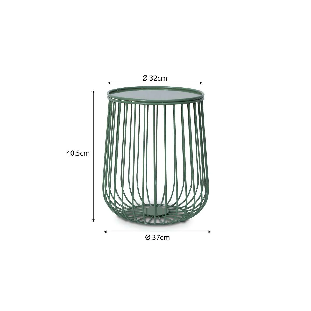 Hunter Outdoor Side Table - Forest Green - Image 6