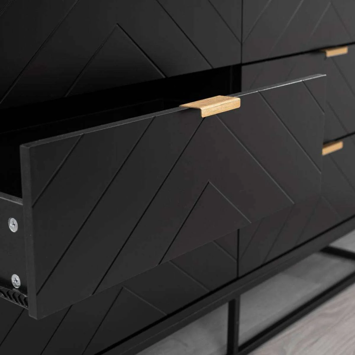 Inca Six Drawer - Black - Image 4