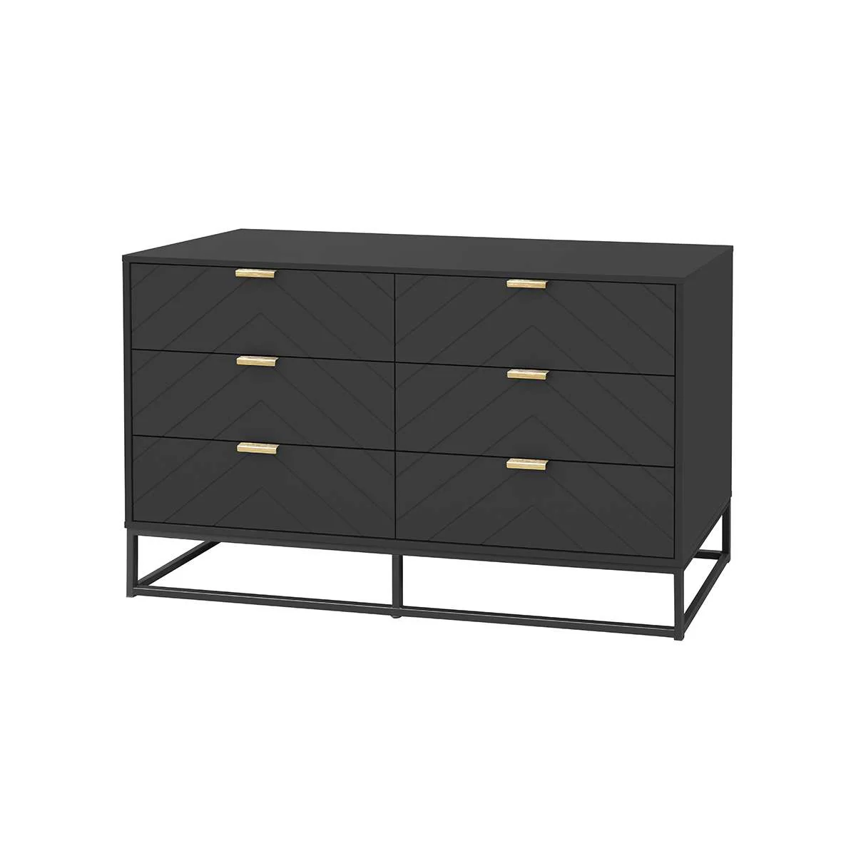 Inca Six Drawer - Black - Image 6