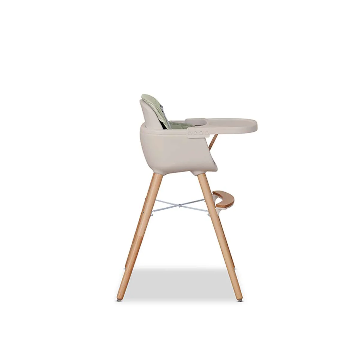 Jenson Natural Highchair - Sage Green - Image 17