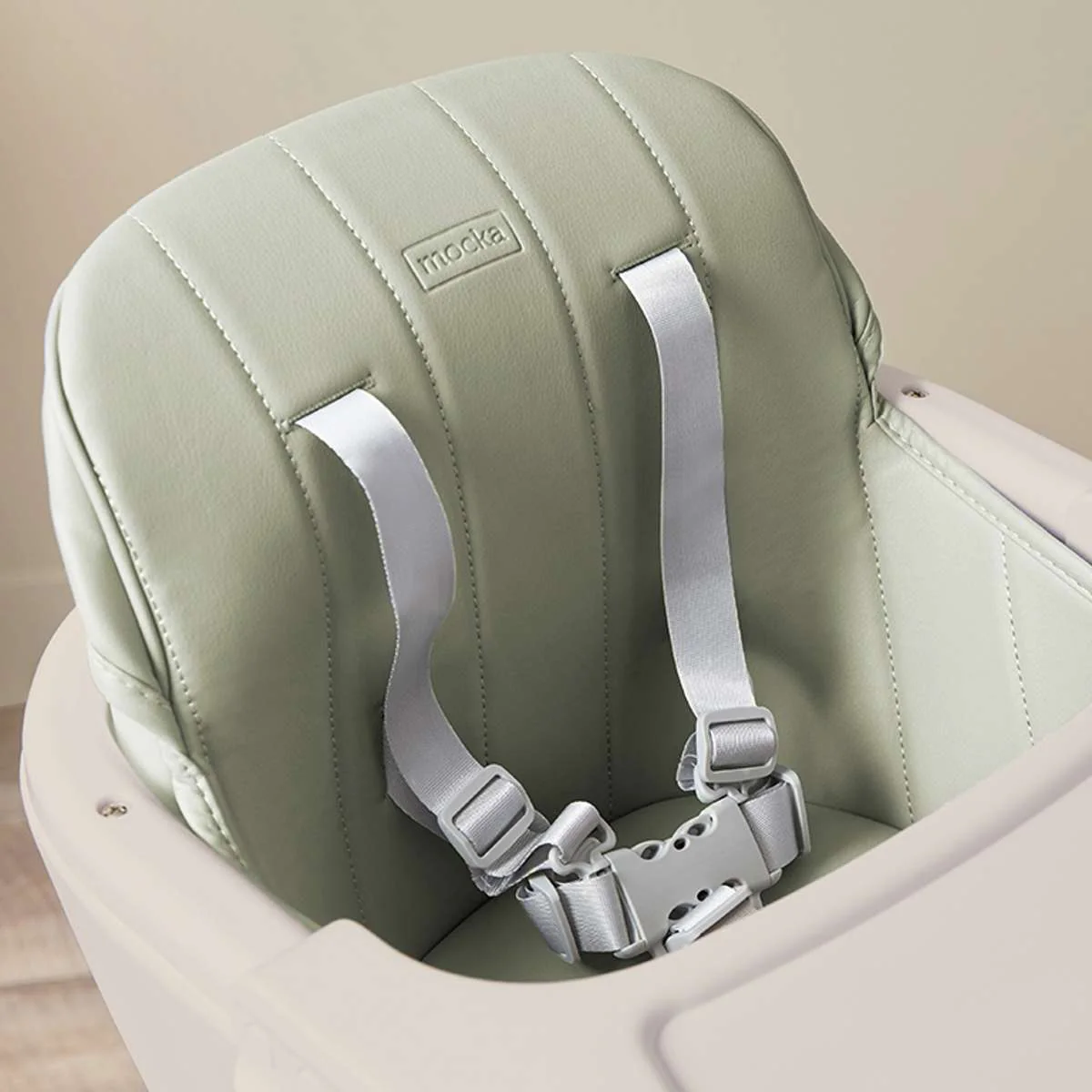 Jenson Natural Highchair - Sage Green - Image 8