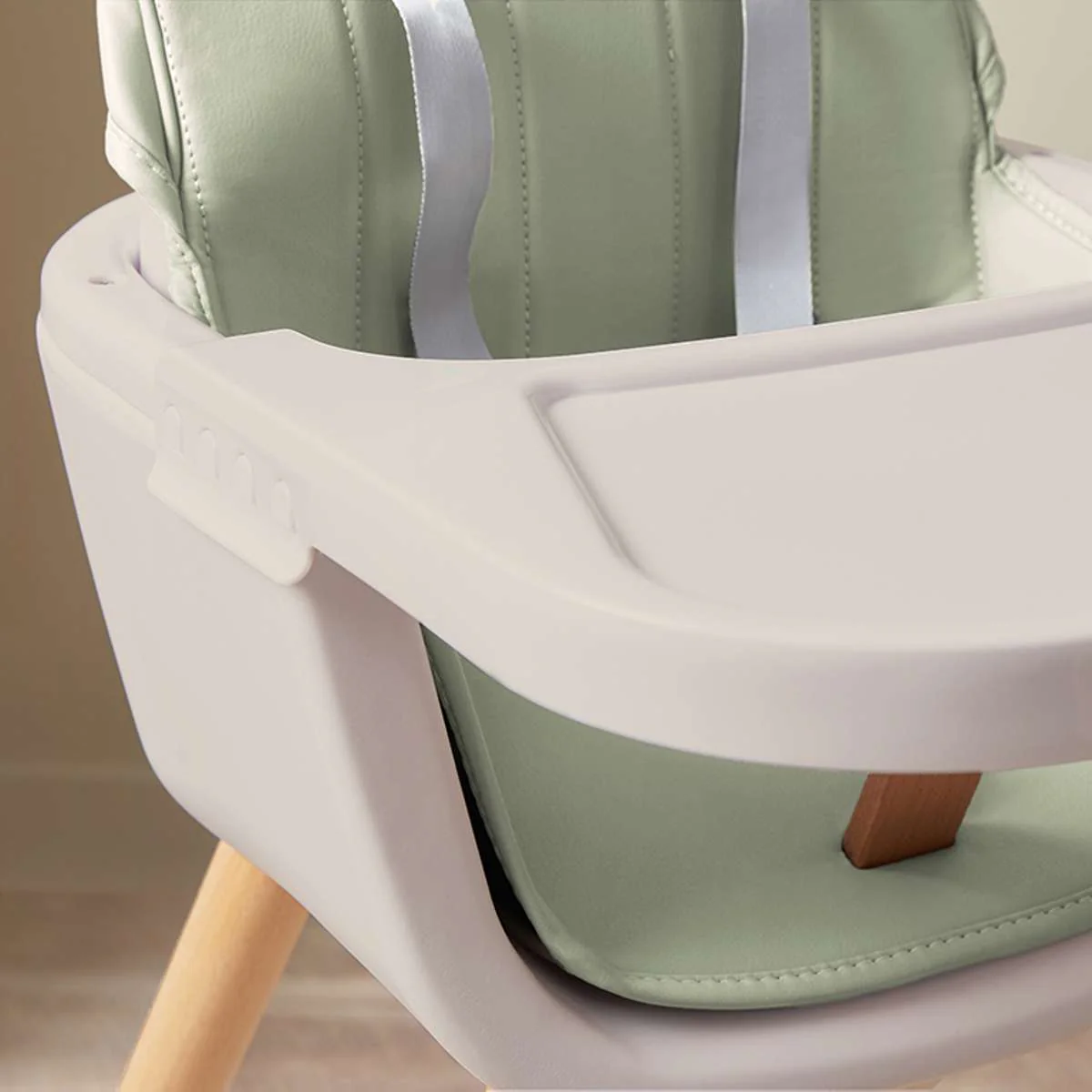 Jenson Natural Highchair - Sage Green - Image 9