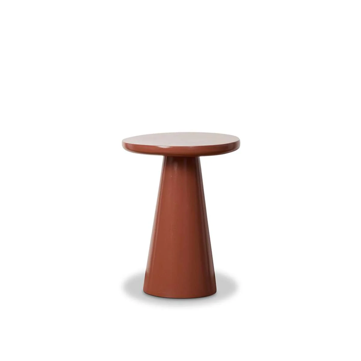 Leandro Outdoor Side Table - Clay Gloss - Image 8