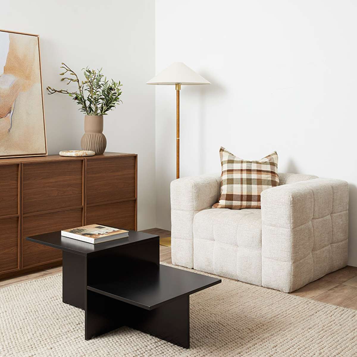 Lenny Armchair - Beige - Image 3